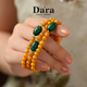Dara beeswax bracelet, malachite multi-treasure bracelet, men's and women's single circle hand-held beads, as a Chinese Valentine's Day gift for your girlfriend