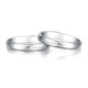 DRPT950 Platinum Pair Ring Platinum Couple Gift for Boy and Girlfriend on Valentine's Day, Birthday and Anniversary. Single Men's Ring Engraving Defaults to Live and Closed Contact