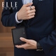 Elle Homme французский бренд кошелек мужская сумка для карт ID сумка верхняя часть кожи кожи мужской кошелек подарок на день рождения для парня и муж 8601517-1 [столовая подарочная коробка]