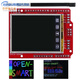 2.2寸TFT触摸液晶屏显示扩展板 有温度模块 ILI9225 有视频教程