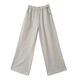 Jiaobifu 2025 summer silk linen wide-leg pants cotton linen slimming straight pants Guangzhou thirteen-row cotton linen wide-leg pants women's summer purple lace-up style 9793 M Recommended 100 to 115 Jin [Jin equals 0.5 kg]