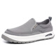 Monide Marke Leinwandschuhe Herren trendy lässige und vielseitige atmungsaktive Stoffschuhe faul ein Fuß-Resistenter Herrenschuhe Schwarz 40