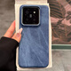 Chaolian sky blue denim pattern suitable for Xiaomi 15/ultra mobile phone case Xiaomi 17 Promax anti-fingerprint new 13 matte red rice K80 anti-fall half bag k70 light luxury women's model deep blue denim pattern half bag - non-stick fingerprint Xiaomi 15