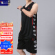 Holzspecker Sport Basketball Uniform Sommer Casual Anzug dünne, schnell trocknende lose ärmellose Weste Shorts Fitness SD757 mittelblau L 100-120jin [Jin entspricht 0,5 kg]