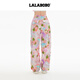 LALABOBO [Mall Style] Sweet Cool Dopamine Powder Working Pants for Women 25 New Loose Casual Wide Legs LBEB-WXZC38 Pink Regular S