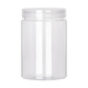 Latas de plástico de alimentos para mascotas botella de sello vacío Botella engrosada entera transparente de botella de boca ancha de bocadillo de té Plazo de hojas de té 5.5*8.5cm 16 g Tapa transparente 1098 piezas