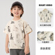 Boe [offizielles Flaggschiff] OCC Jungen kurzärärmig T-Shirt Summer Anzug U15839 Beige 110 cm
