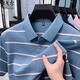 CEO YAGEOL Summer Camiseta de manga corta Camiseta de solapa de algodón puro para hombres Polo de negocios Top Camiseta de manga corta 15100 Light Sky Blue 2xl 185/100a