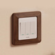 Solid wood switch frame cover modern simple switch sticker switch protective cover decorative cover socket anti-dirty cover ugly side cover walnut color single open imported solid wood
