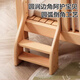 Yiqing Fangze children's spliced bed solid wood liftable crib with guardrails and widening for adults to sleep on seamlessly connected bedside bed with three side guardrails, side lifting + 5cm coconut palm mattress (recommended by the store manager), free light + SF Express 200x60cm