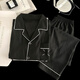 Sinnliche Wolke Baumwollpyjama Herren Frühlings-Strickjacke Langarm Langhose Langhose Cartoon Teenager Home Clothing Set K12529# Double Short L Empfohlen 100-130
