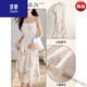 Romon High-End New Summer Light Chinese Style Super Beautiful und modisch, altersreduzierende hüftgerüste Temperament-Haltungskleid für zweiteilige Anzüge Frauen, High-End-Marke + White + Top Ten Damen-Kleidungsmarken m