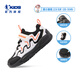 Jordan boys running shoes children's spring and autumn sports shoes baby buckle children's shoes black/Jordan white 26