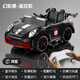 Bebel children's electric car four-wheeled car can be seated with remote control, children's toys, children's car four-wheel drive, high-end black [dual drive 12V4+remote control + Bluetooth music]