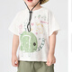 Uniqkuku [same style in the mall] boys' summer vest sleeveless shirt summer thin children's clothing children's top baby clothing U15911 white short-sleeved 90 cm
