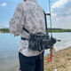 
Yundu Luya bag multi-functional waist bag Luya backpack fishing rod bag one shoulder crossbody plug rod raft rod bag black camouflage road special offer black camouflage (medium size)