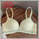 LangSha (LangSha) traceless underwear for women gathering small breasts and collecting auxiliary breasts without steel ring bras all seasons breathable thick and thin girl bras milky white [single piece] 75A 34 [thick style gathering]