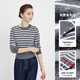 
Navigare Italian small sailboat striped cardigan ladies 2025 autumn new skin-friendly sweater warm sweater Zhigeng blush white S