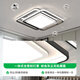 大观园吸顶灯简约现代led书房灯具极简大气家用北欧温馨卧室灯440E 60W 4882-方形白色-无极-