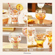 Modern Housewife Butter Bear Beer Cup Glass Home Drinking Cup High-Looking Cup Juice Cup Dessert Bear Beer Cup 450ml