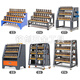 Sailoto CNC machining center rack bt40 handle placement rack CNC HSK63 management car bt50 rack double row BT30 rack 140 holes