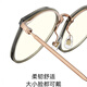 Classic versatile fashion glasses frame for women, retro light round frame, slimming glasses, goggles for men, 15860 light brown [15838]