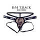 DM men's thong sexy low-waist solid color nylon men's underwear suspenders youth T-pants sexy temptation back hollow black XXL 2 feet 6-2 feet 8