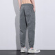 Ice Silk Casual Hosen für Männer 2025 Sommer Neue Schnellrockshosen für Männer Mode Binding Sport Harem Hosen für Männer 2017 Dunkelgrau 2xl empfohlen 150-160jin [Jin entspricht 0,5 kg]