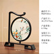 Su Stickerei Ornamente sind rein handgefertigte doppelseitige Stickereien chinesischer immaterieller immaterieller Kulturerbe High-End-Geschenke für geschäftliche Geschenke für ausländische Freunde National Treasure Panda [Senior Stickerei Girl] High-End-Geschenkbox [36*35*6cm]