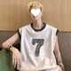 TTPMER heavy cotton vest men's summer ins trendy brand youth loose Hong Kong style sleeveless T-shirt casual and versatile vest [811]723 M Recommended 80-100Jin [Jin equals 0.5 kg]