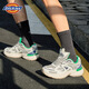 Dickies casual shoes men's shoes 2025 summer new breathable dad shoes men's mesh shoes heighten shoes running sports shoes men white green blue 42 (size is small, it is recommended to take a larger size)