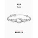 Trendy painted xHellokitty sterling silver bracelet niche bracelet Hello kt exquisite texture women's graduation gift 6056-HelloKitty-silver sterling silver material