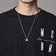 Mingyang Decoration Sea Mysh Sterling Silver Love Cat Pendant Collier pour hommes Trendy Femmes Niche Design Sweater Chaîne Hanging Decoration Sterling Silver Pendant + Silver Chain 50cm