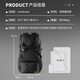 Landcase Travel Bag Herren Rucksack großer Kapazität Rucksack Gepäckbeutel Multifunktionaler Outdoor Sport Mountaineering Bag 8051 Schwarz groß