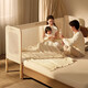 Coolbaby all-in-one spliced ​​bed crib side widened children's bed adults can sleep heightened guardrails can be raised and lowered