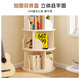 Quanpinwu rotating bookshelf floor-to-ceiling all-in-one wall storage rack simple storage children's living room picture book cabinet