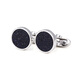 WILLIAM MILTON Eternal Love Starry Sky Stone Cufflinks Men's Light Luxury Birthday Gift High-end Cuffnail Gift Box Silver Starry Sky
