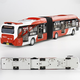 Large Beijing bus simulation alloy double section bus toy car 3-6 children boy bus model remote control version double decker bus red bus