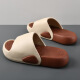 
Haoyunli Summer New Men's Flip-Soled Thick Sole Anti-Slip Wear Fashionable Two-Color Outdoor Beach Beach Sandals Summer White and Black 9928 Thick Sole Two-Color Flip-Soled 40 41