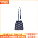 MLB retro letter printing casual fashion cotton pigment bucket bag shoulder bag crossbody bag regular women's style hidden navy blue