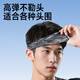 Xulin German sports hairband men sweat-absorbing headband wearing anti-sweat sweat-induced headband running badminton fitness ice-sensing quick drying black [one pack] ice silk quick drying breathable and high elastic