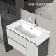 PRONEL Baño Integrado Cuenca de cerámica Fregadero de baño Fregadero de baño Single Baño Baula Cuenca Cuenca Cuenca GP-11148 Basina del gabinete (Accesorios de suministro de agua)