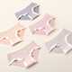 Yu Zhaolin Sous-vêtements féminins Mid-Waist respirant sweet sweet sweet arbore confortable Triangle Women's Underwear DS1396 (Mist Blue + Abricot Skin + Taro Purple 3 M