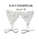 D.M men's thong sexy and interesting lace mesh personalized breathable sling leggings temptation hollow T-shaped underwear white XL130145Jin Jin equals 0.5 kg