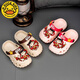 G.DuckKids Petites chaussures d'enfants de canard jaune Chaussures de trou d'enfants garçons et filles bébé parent-enfant nezha dessin animé maison extérieur sandales anti-glissade kaki 24 à25 [longueur intérieure 16,5 cm]