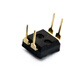Dafuri pitch 2.54MM 2-position/2P DIP switch straight black two-position pins (2 pcs) default