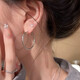 2025 new popular hoop earrings for women, light luxury, high-end, plain hoop earrings, ear jewelry, exaggerated large ear hoop earrings, 7cm coil earrings