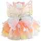 Vêtements pour chiens Cat mince chat jupe arc-en-ciel papillon coloré bouffant petit chien en peluche en peluche 4867 papillon rose ne peut pas être démonté xl est approximativement adapté à 11-15 Jin [Jin est égal à 0,5 kg] 2 pièces 95% de réduction