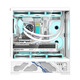 Wanjia Millennium ATX digital display version column-free sea view room chassis ATX motherboard 360 water-cooled desktop computer chassis temperature digital display 9 fan position large board 50 series long graphics card Millennium ATX standard white (digital display version)