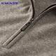 Romon semi-worsted machine washable 100% pure wool sweater half turtleneck zipper bottoming sweater pullover men's clothing
